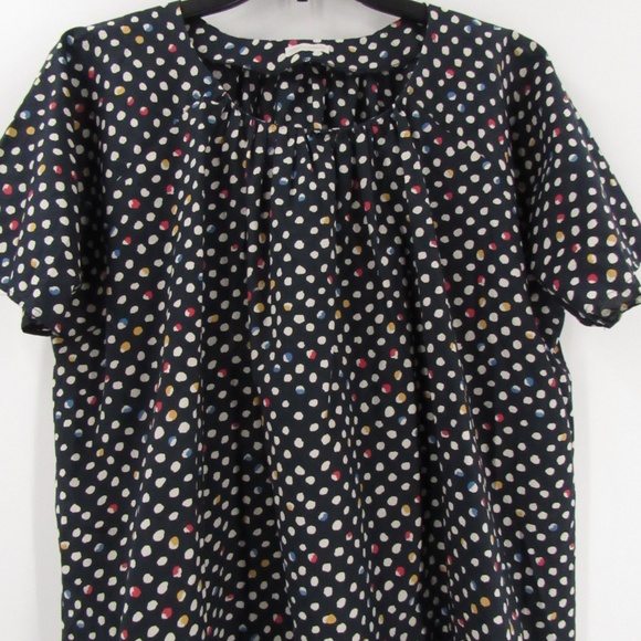Hobbyra Hobbyre Dot Print Pullover Loose-Fit Top S - Picture 6 of 11